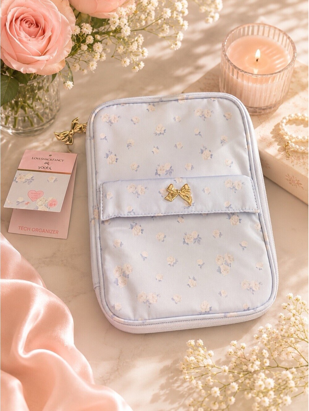LoveShackFancy x Target - Yoobi Blooming Heirloom Ditsy Tech Organizer